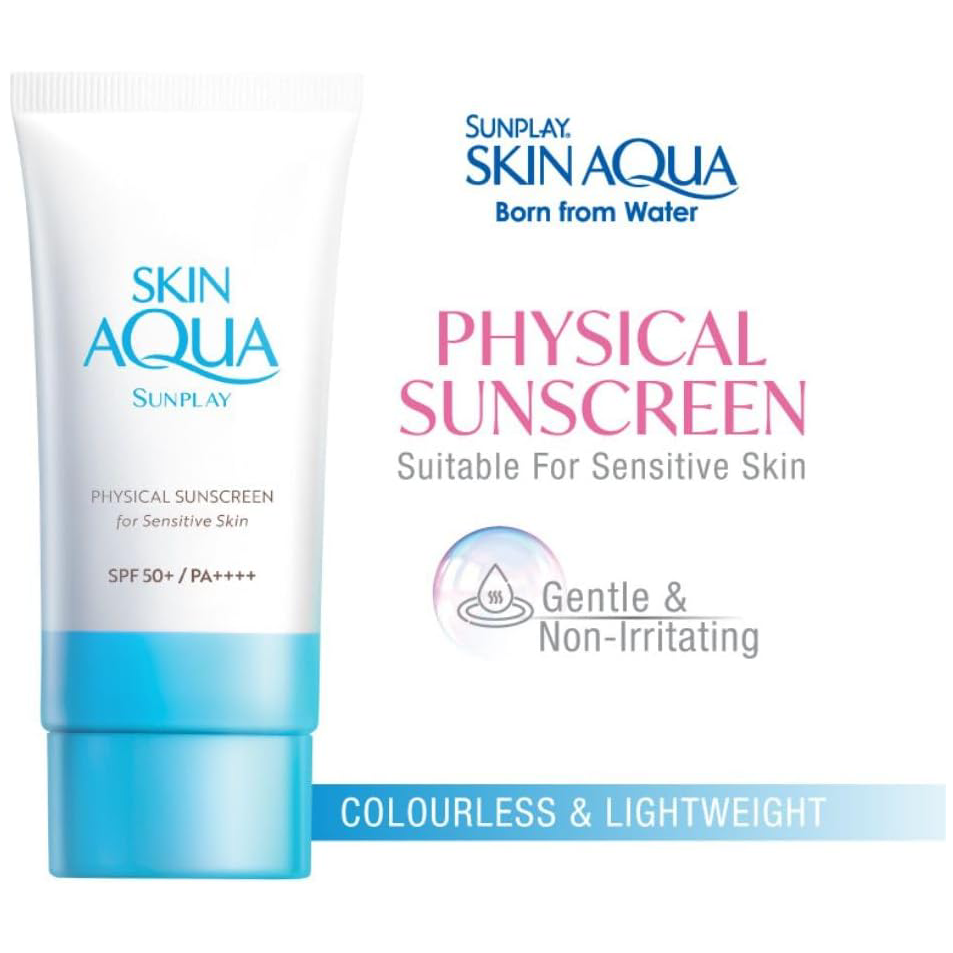 Sunplay - Skin Aqua Physical Sunscreen For Sensitive Skin SPF 50+ PA++++ 50ml.