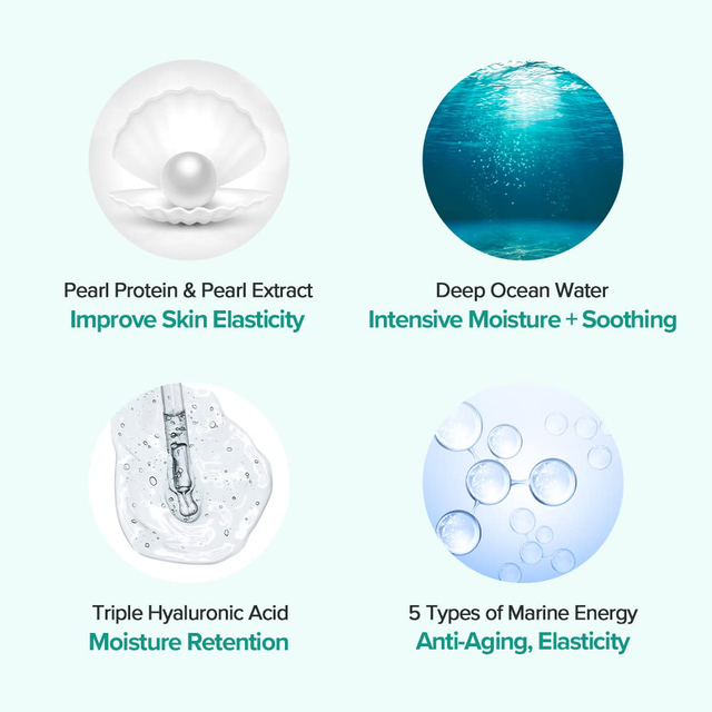 JM Solution - Marine Luminous Pearl Moisture Mask Pearl 24ml. (Pack of 3)