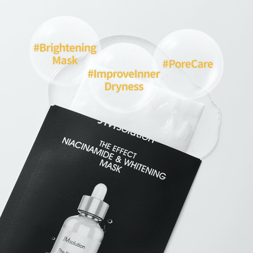 JM Solution - The Effect Niacinamide & Whitening Mask 24ml. (Pack of 3)