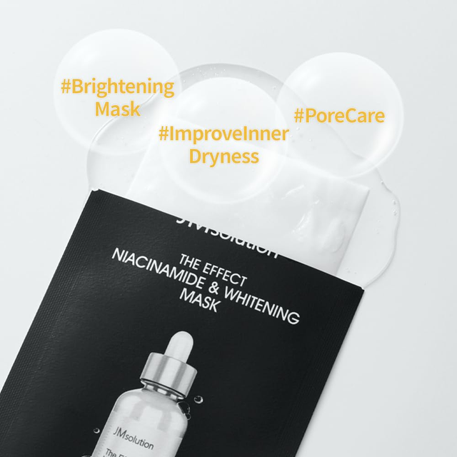 JM Solution - The Effect Niacinamide & Whitening Mask 24ml. (Pack of 3)