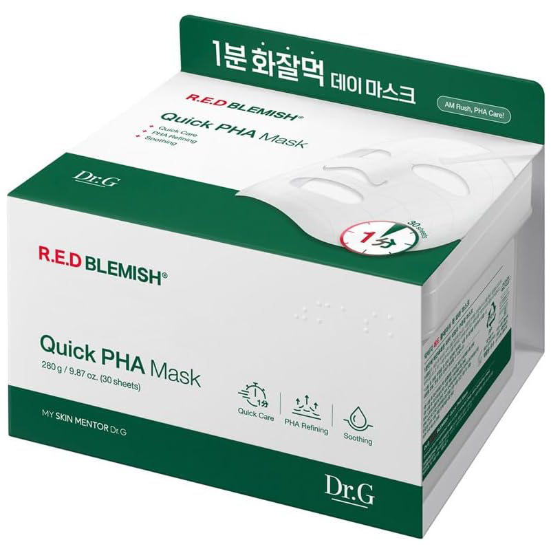 Dr.G - R.E.D Blemish Quick PHA Mask (30 Sheets)