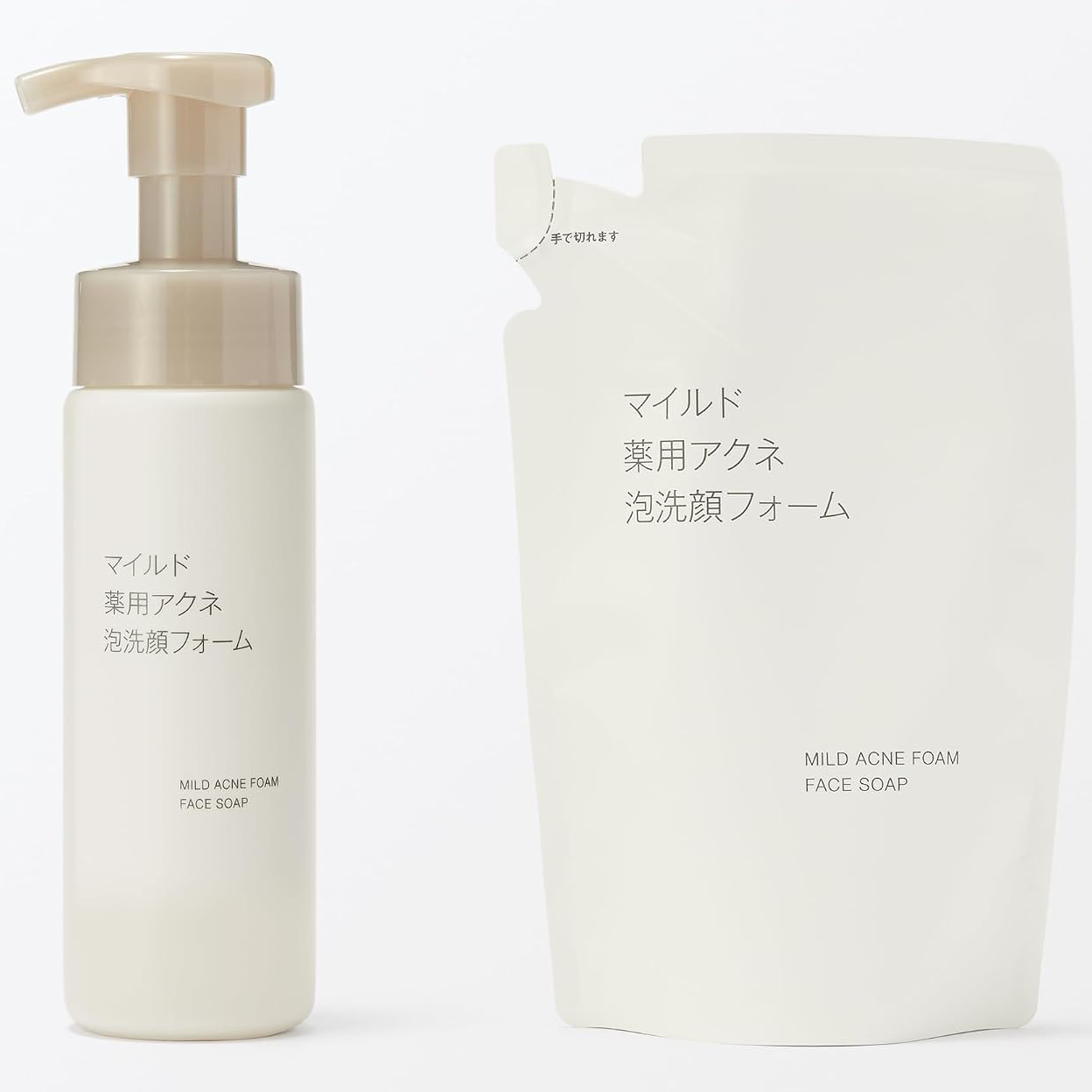 MUJI - Foaming Facial Cleanser Face Soap Mild Acne Foam 200ml.