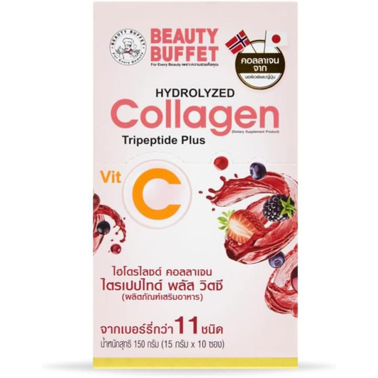 Beatuy Buffet - Hydrolyzed Collagen Tripeptide Plus Vit C 15g. (10 sachets)