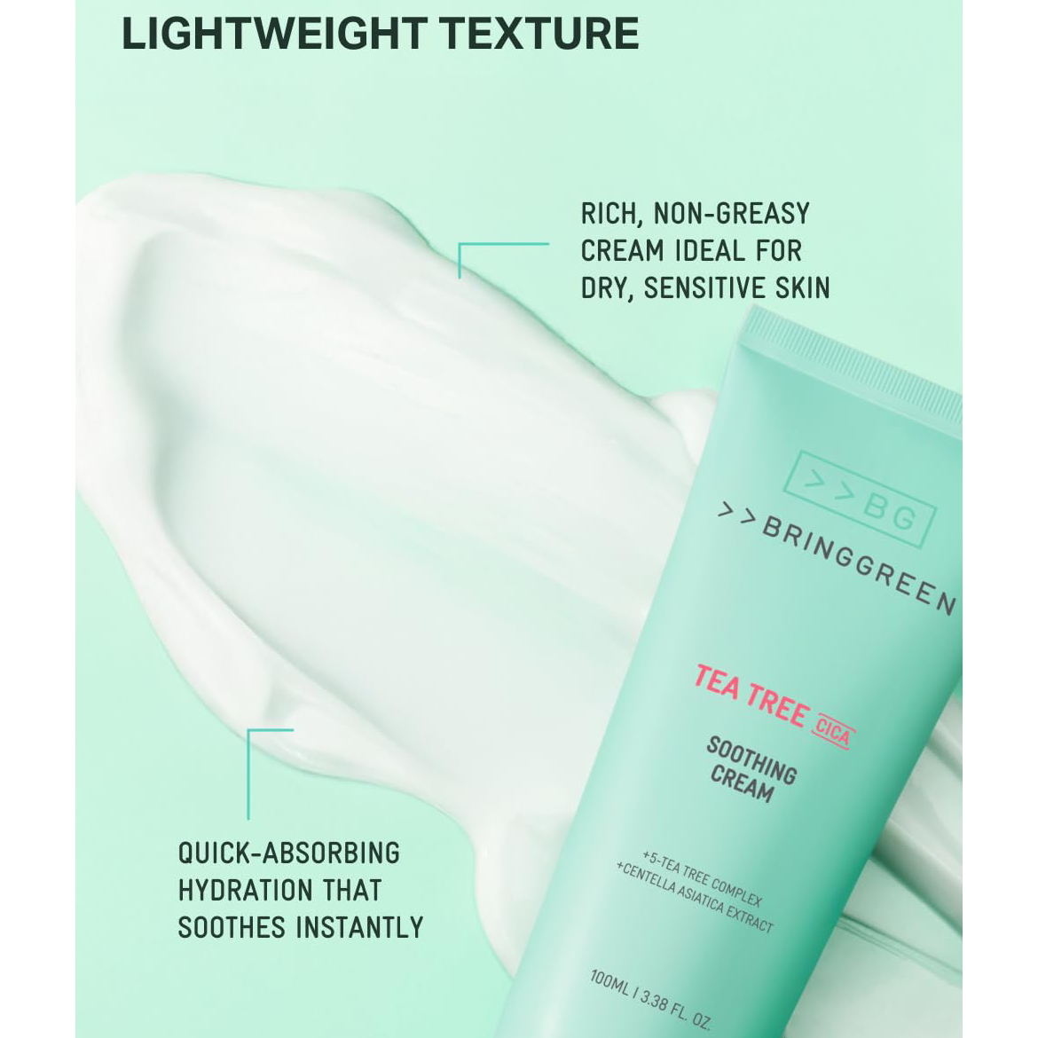 Bringgreen - Tea Tree Cica Soothing Cream 100ml.