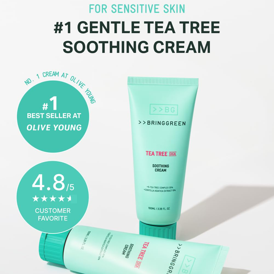 Bringgreen - Tea Tree Cica Soothing Cream 100ml.