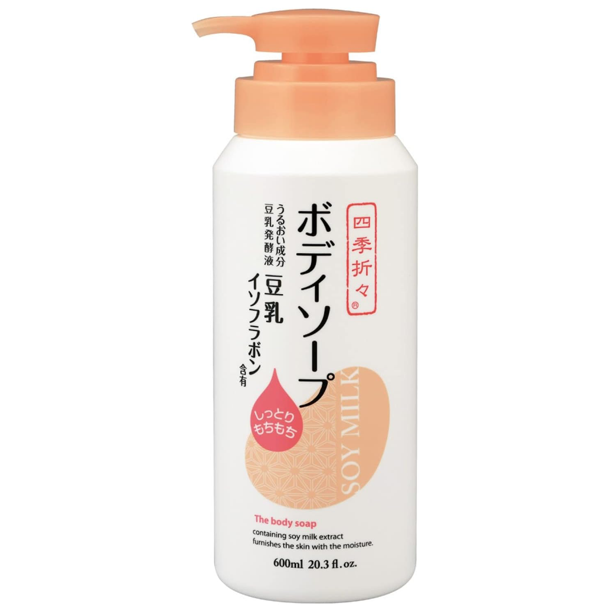 Kumano - Shikioriori - Soy Milk Isoflavone Body Soap 600ml.