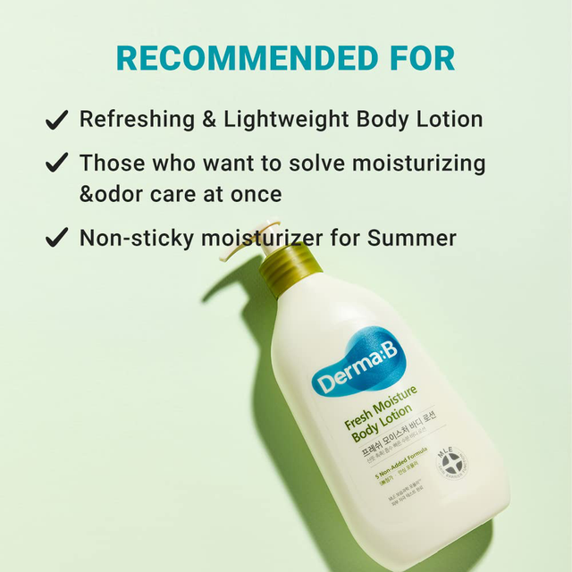 DERMA B - Fresh Moisture Body Lotion 400ml.