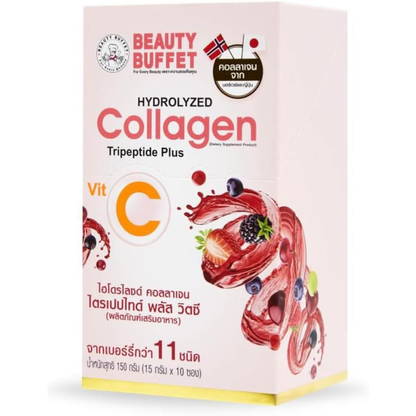 Beatuy Buffet - Hydrolyzed Collagen Tripeptide Plus Vit C 15g. (10 sachets)