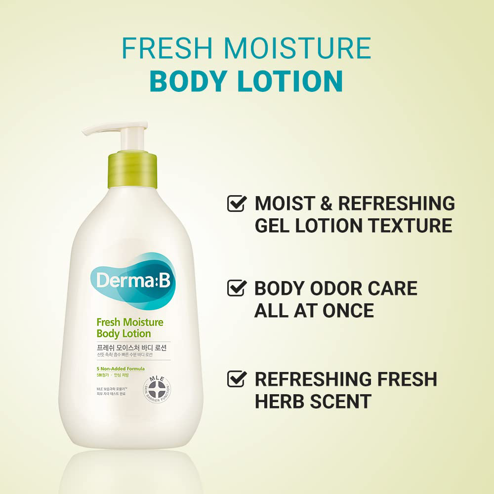 DERMA B - Fresh Moisture Body Lotion 400ml.