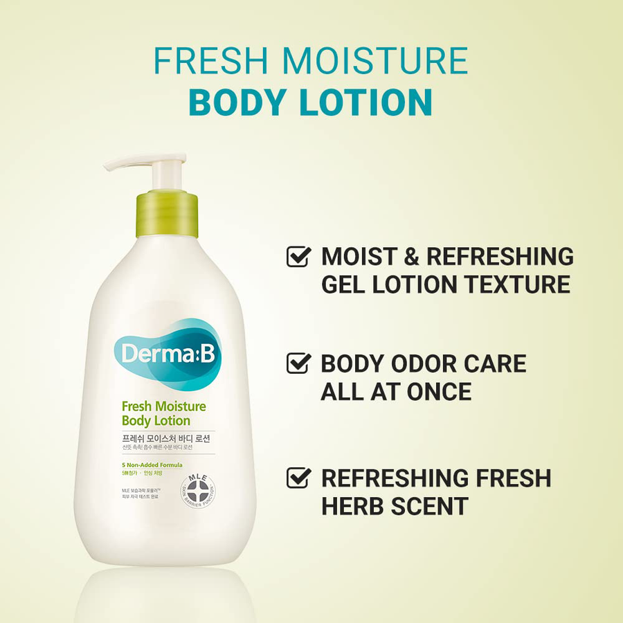 DERMA B - Fresh Moisture Body Lotion 400ml.