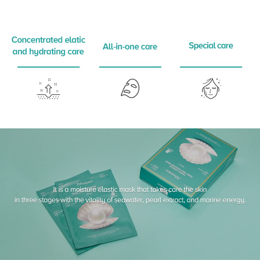 JM Solution - Marine Luminous Pearl Moisture Mask Pearl 24ml. (Pack of 3)