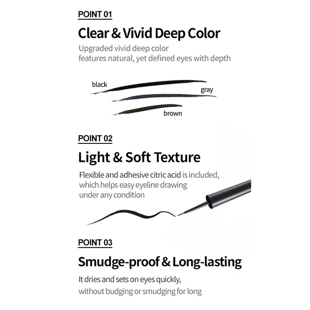 Etude - Oh M'Eye Line Liquid Eyeliner #1 Black 5ml.