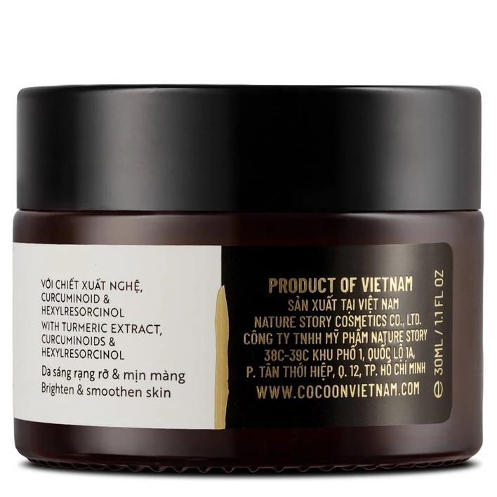 Cocoon Vietnam - Hung Yen Turmeric Gel Cream (Thạch Nghệ Hưng Yên) with Turmeric Extract & Curcuminoids 30ml.