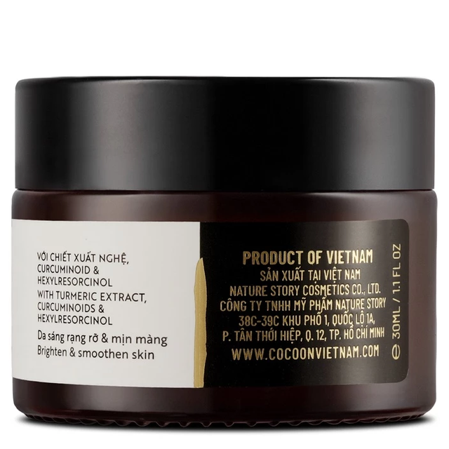 Cocoon Vietnam - Hung Yen Turmeric Gel Cream (Thạch Nghệ Hưng Yên) with Turmeric Extract & Curcuminoids 30ml.