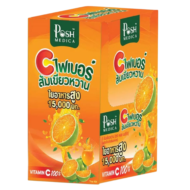 Posh Medica - C Fiber Orange 18g. (Pack of 6 sachets)