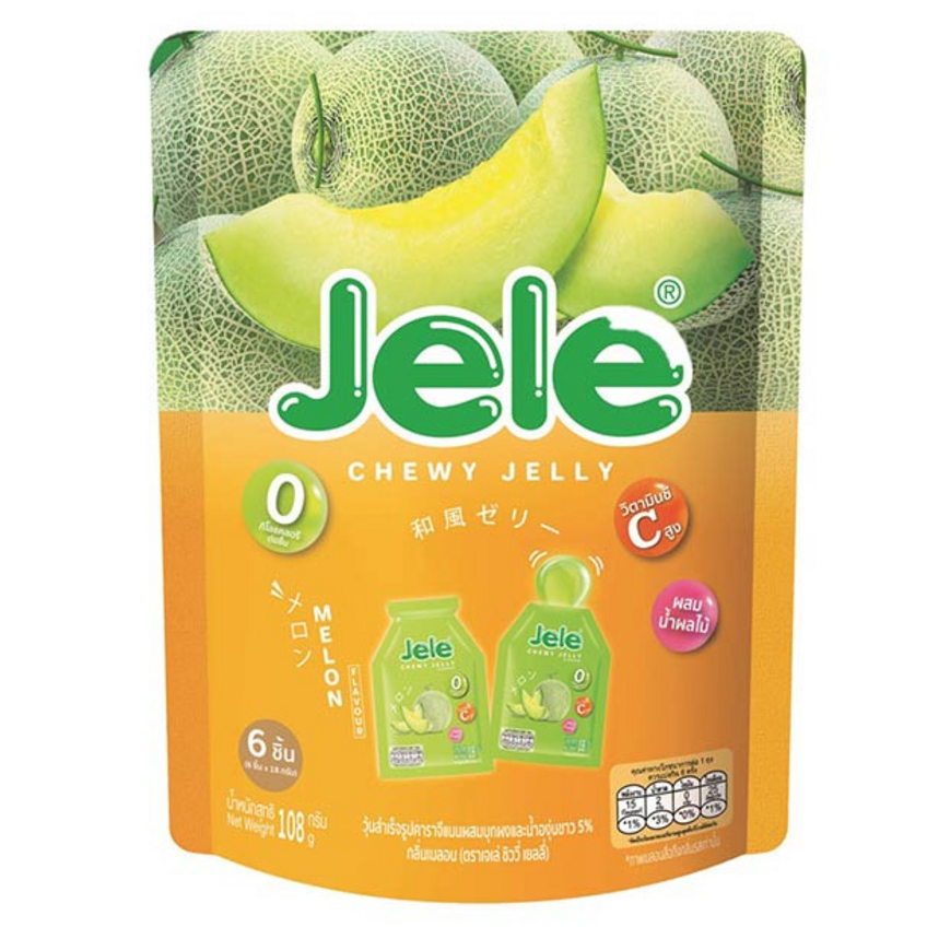 Jele Chewy - Melon 108g. (Pack of 6)