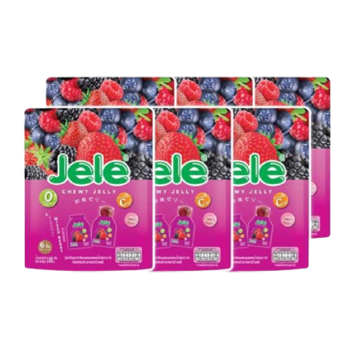 Jele Chewy - Mixed Berry 108g. (Pack of 6)