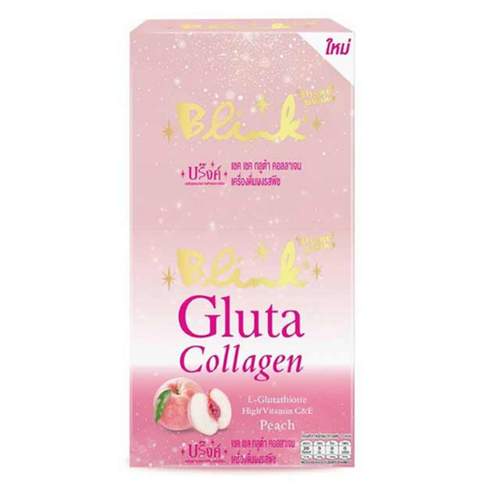 Blink - Shake Shake Gluta Collagen Peach Flavor 5g. (Pack of 10 sachets)