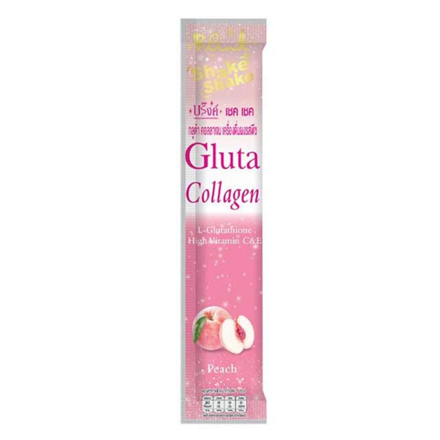 Blink - Shake Shake Gluta Collagen Peach Flavor 5g. (Pack of 10 sachets)