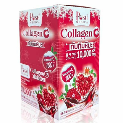 Posh Medica - Collagen Snow Pomegranate Flavor 18g. (Pack of 6 sachets)