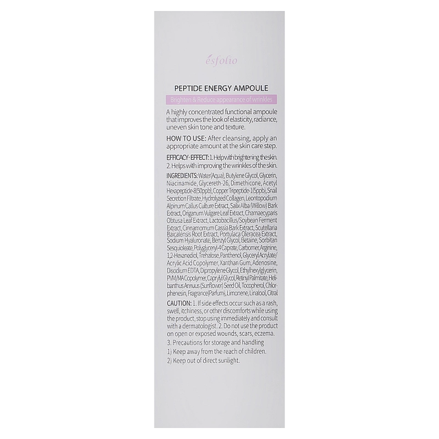 Esfolio - Peptide Energy Ampoule 30ml.