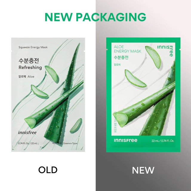 Innisfree - Squeeze Energy Mask Aloe 22ml. (Pack of 3)
