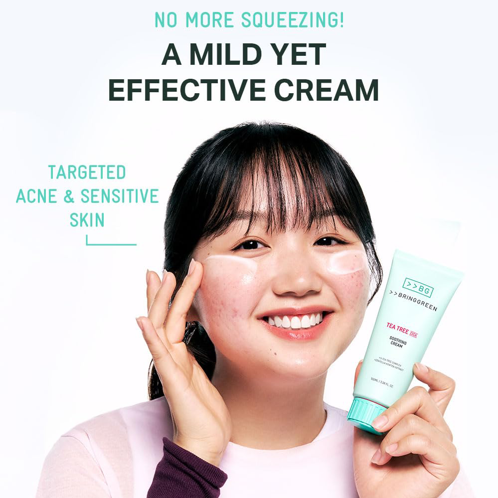 Bringgreen - Tea Tree Cica Soothing Cream 100ml.