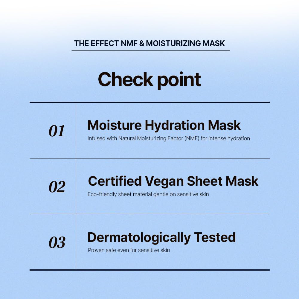 JM Solution - The Effect NMF & Moisturizing Mask 24ml. (Pack of 3)