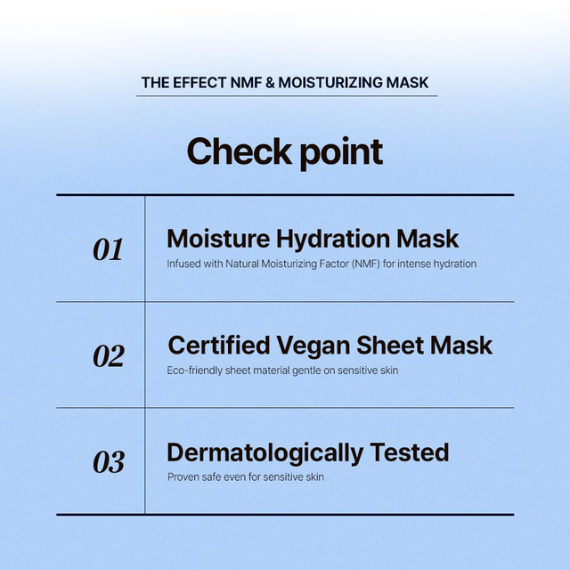 JM Solution - The Effect NMF & Moisturizing Mask 24ml. (Pack of 3)