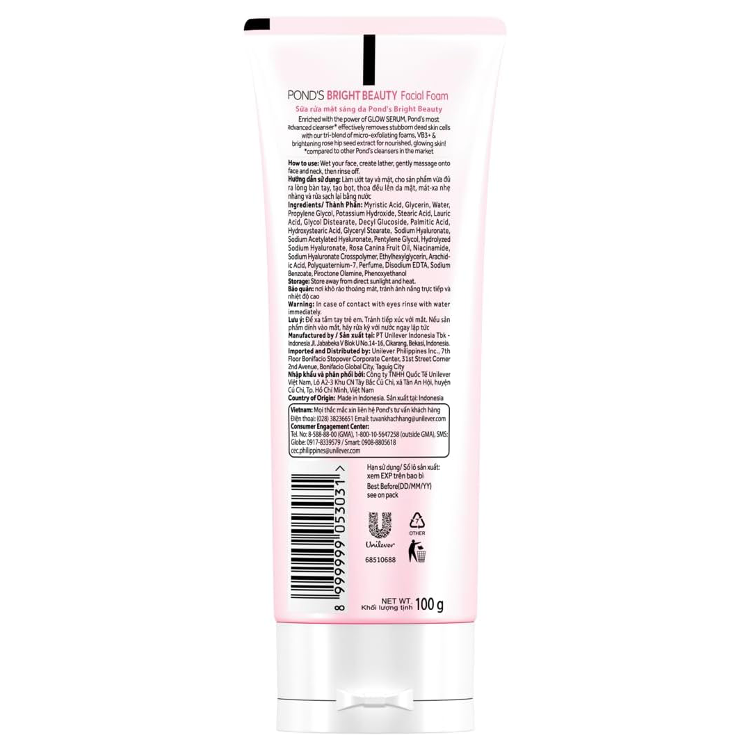 Pond's - Bright Beauty Serum Facial Foam 100g.
