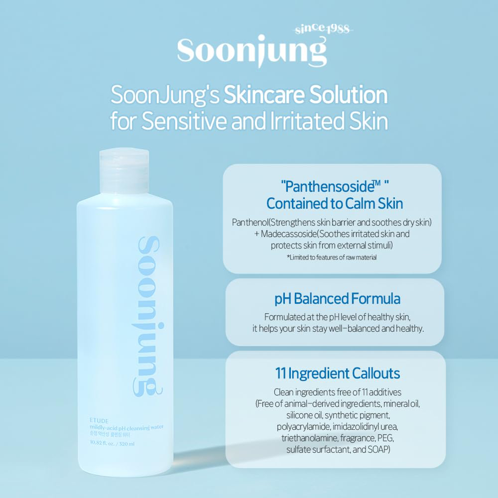 Etude - SoonJung Cleansing Water 320ml.