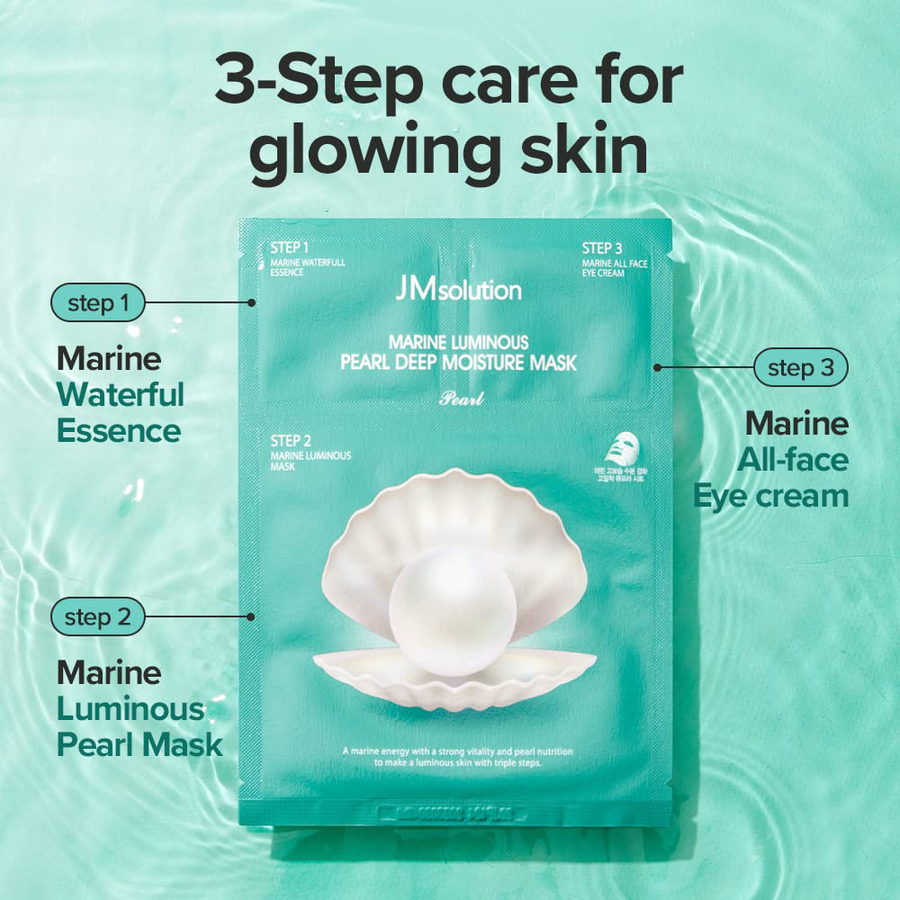JM Solution - Marine Luminous Pearl Moisture Mask Pearl 24ml. (Pack of 3)