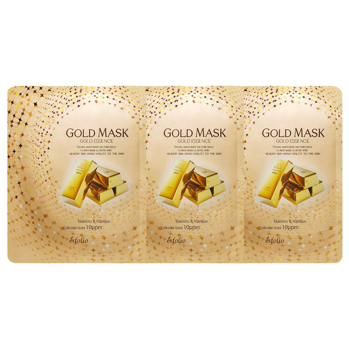 Esfolio - Gold Essence Mask 25ml. (Pack of 3)