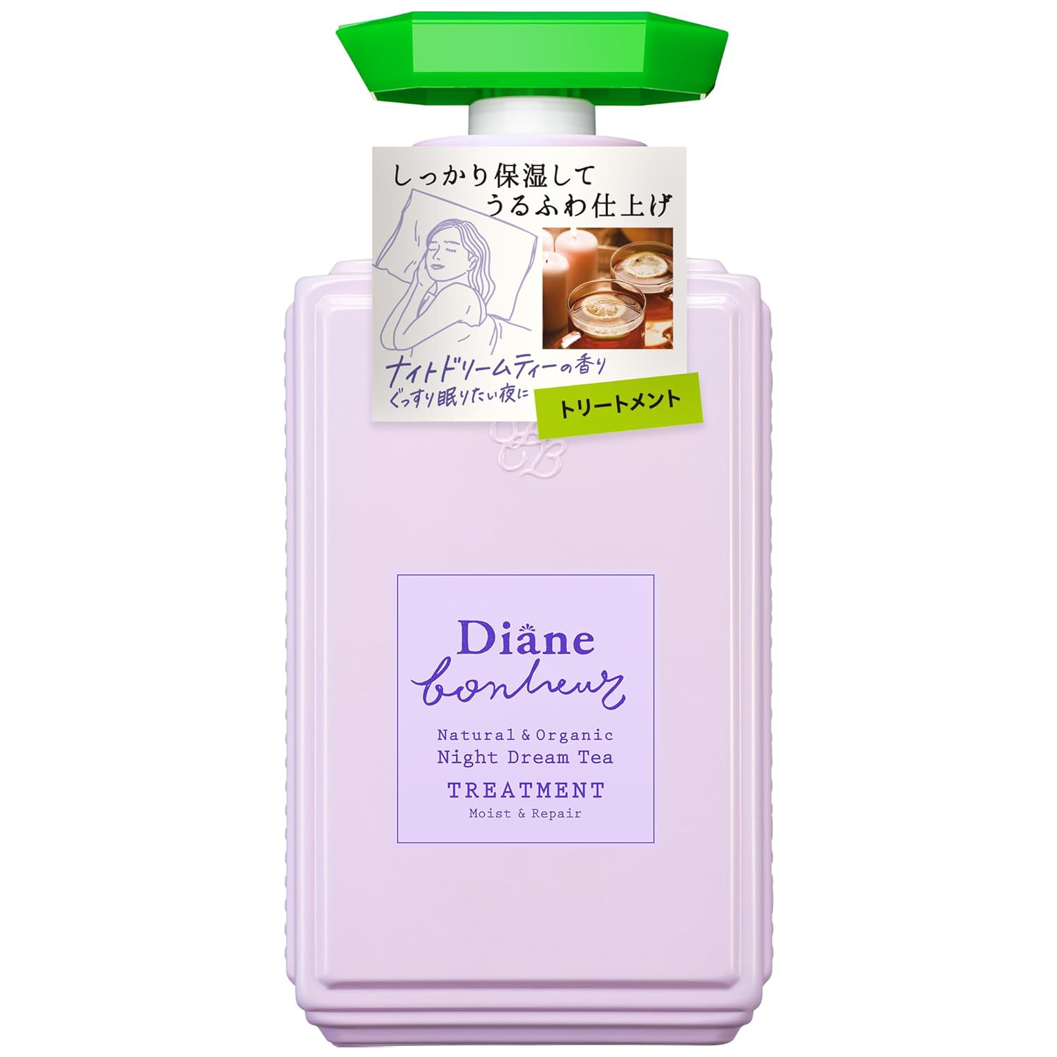 Moist Diane - Bonheur Natural & Organic Night Dream Tea Treatment, Moist & Repair 500ml.