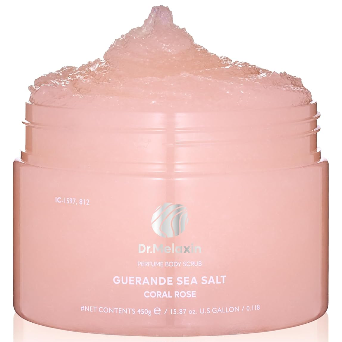 Dr.Melaxin - Guerande Sea Salt Perfume Body Scrub #Coral Rose 450g.