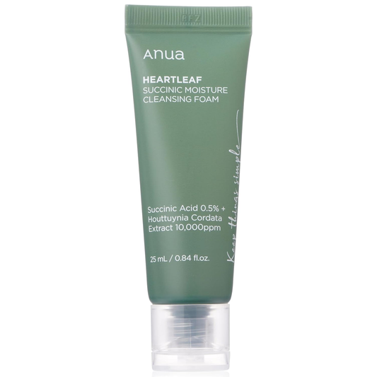 Anua - Heartleaf Succinic Moisture Cleansing Foam 25ml.