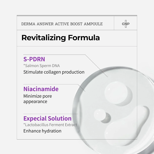 CNP Laboratory - Derma Answer Active Boost 1:1 Ampule, PDRN 30ml.
