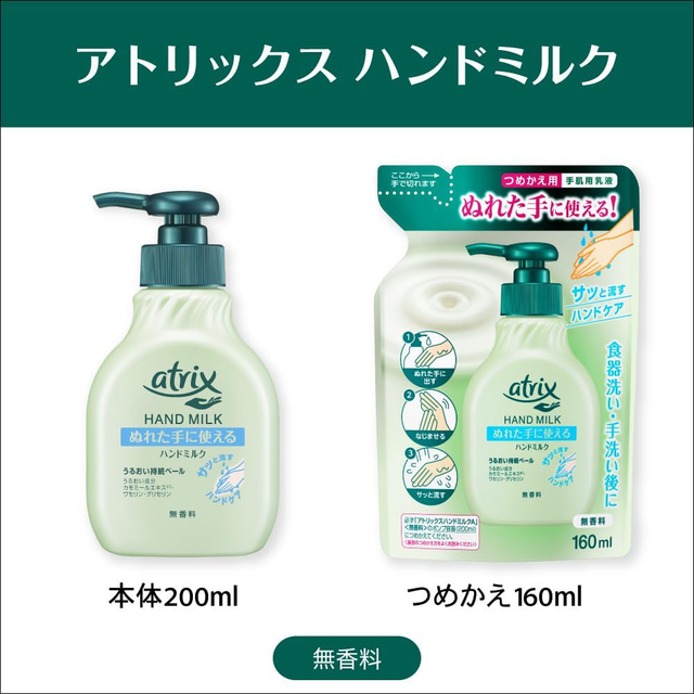 Atrix - Kao - Fragrance Free Hand Milk Pump 200ml.