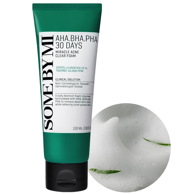 SOME BY MI - AHA-BHA-PHA 30 Days Miracle Acne Clear Foam 100ml.