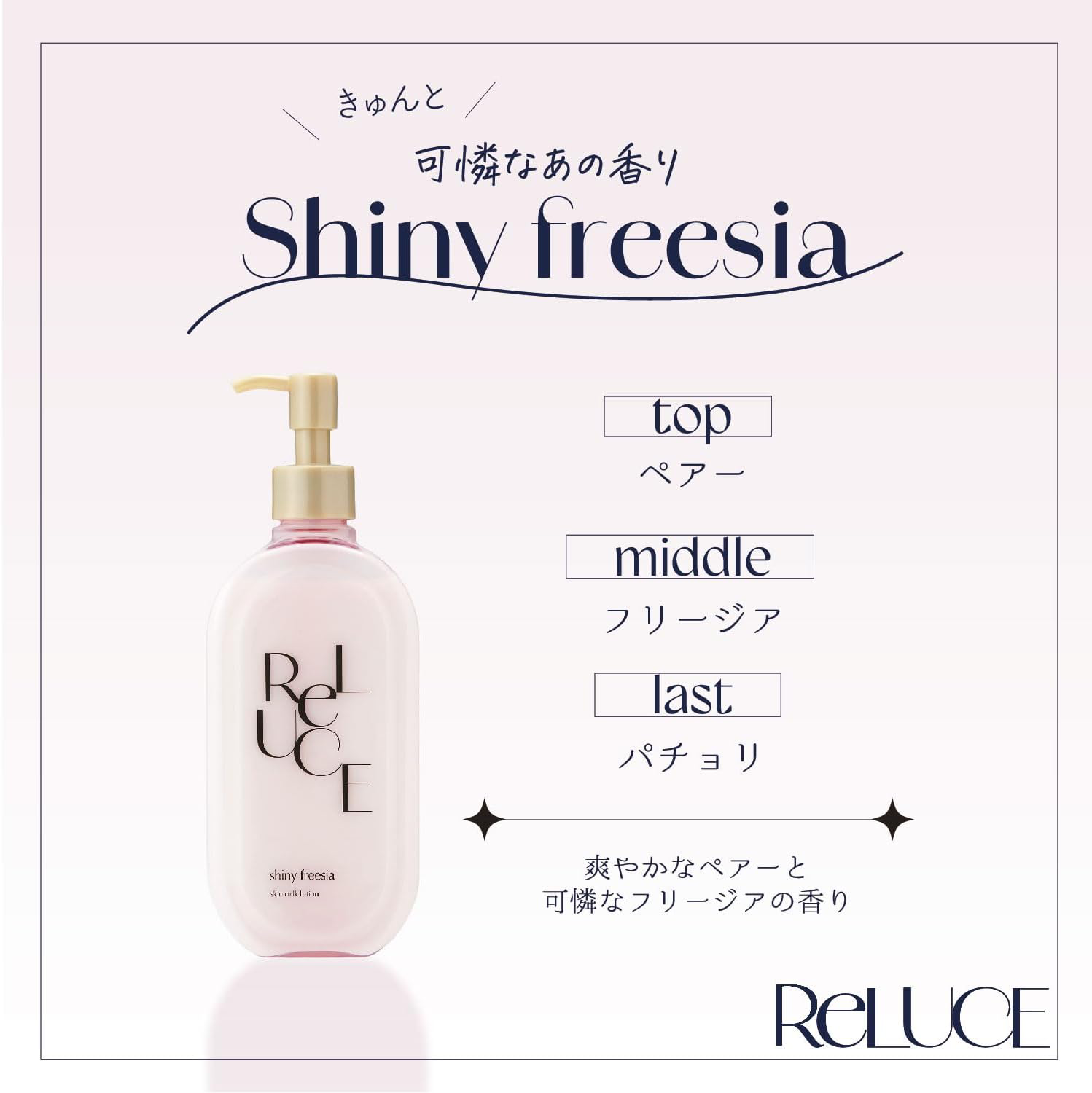 Cosmetex Roland - Reluce - Skin Milk Lotion Shiny Freesia 300ml.