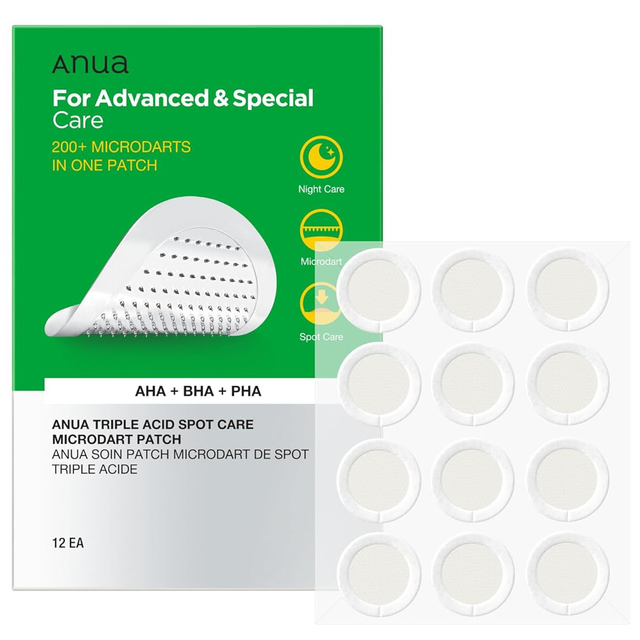 Anua - Triple Acid Spot Care Microdart Patch (12 Patches)