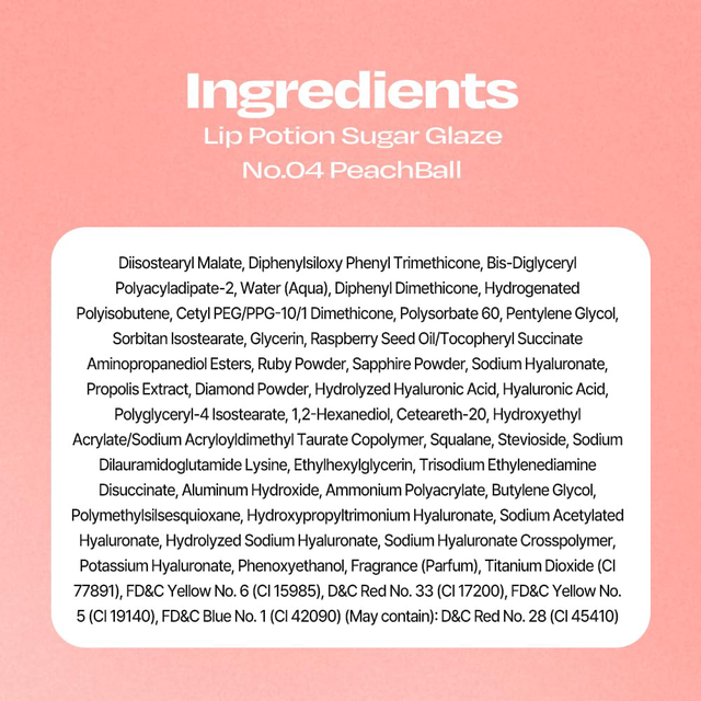 Alternative Stereo - Lip Potion Sugar Glaze Tint #04 Peach Ball 8ml.