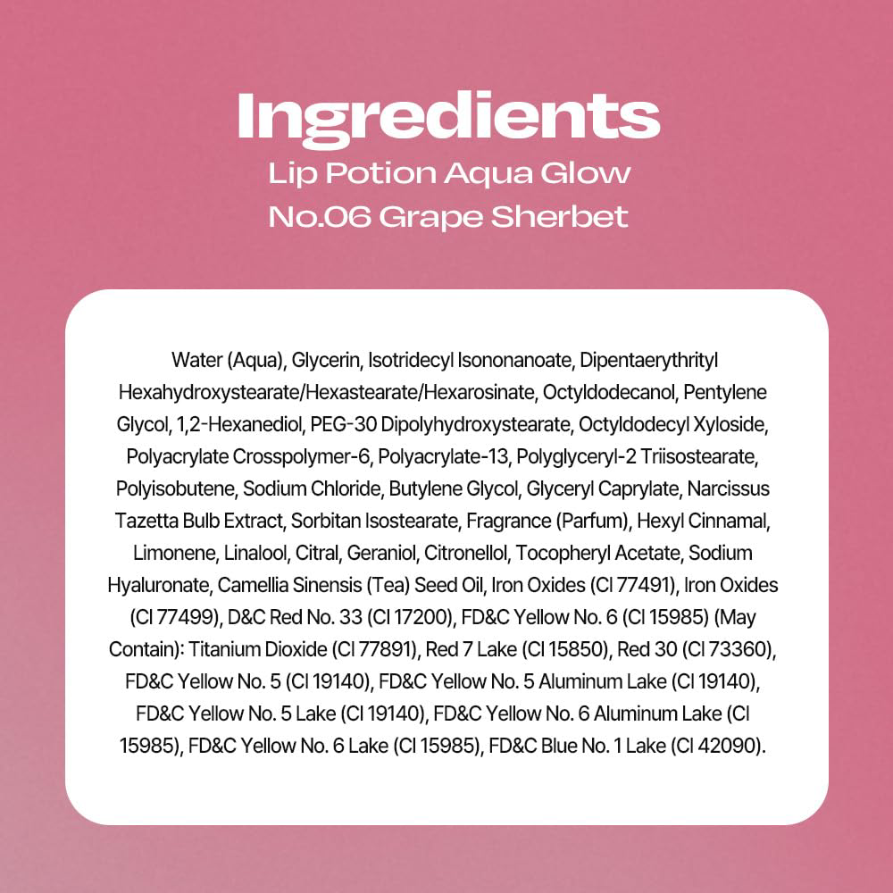 Alternative Stereo - Lip Potion Aqua Glow #06 Grape Sherbet 9ml.
