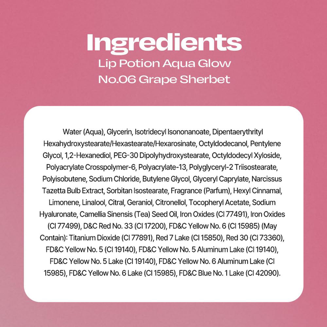 Alternative Stereo - Lip Potion Aqua Glow #06 Grape Sherbet 9ml.