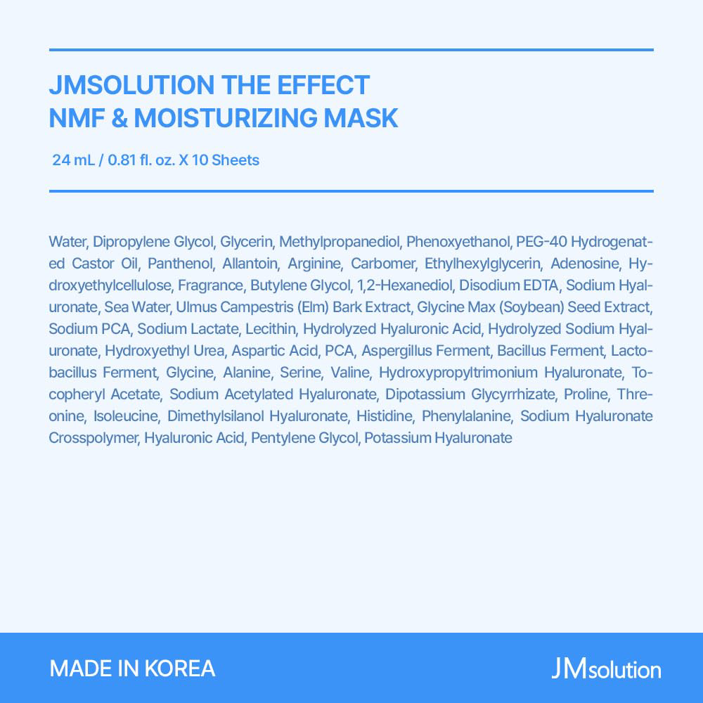 JM Solution - The Effect NMF & Moisturizing Mask 24ml. (Pack of 3)