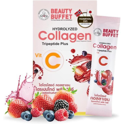 Beatuy Buffet - Hydrolyzed Collagen Tripeptide Plus Vit C 15g. (10 sachets)