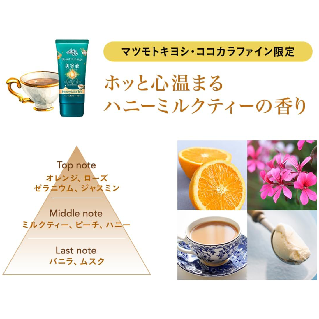 Atrix - Kao - Beauty Charge Honey Milk Tea Hand Cream 80g.