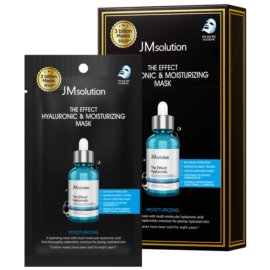 JM Solution - The Effect Hyaluronic & Moisturizing Mask 24ml. (Pack of 3)