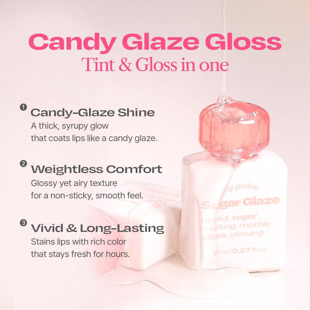 Alternative Stereo - Lip Potion Sugar Glaze Tint #01 Nudy Ball 8ml.