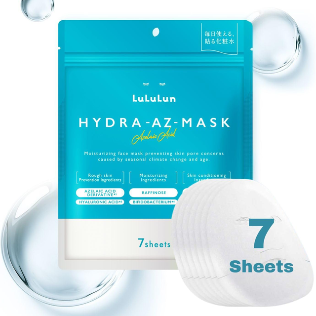 Lululun - Hydra F Mask Azelaic Acid Face Masks 117ml. (7 Sheets)